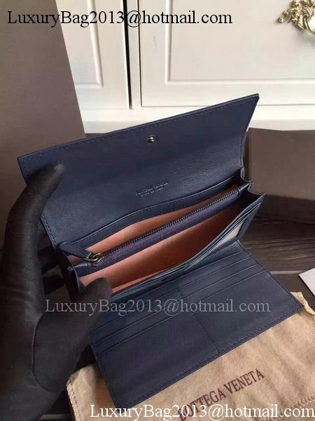 Bottega Veneta Intrecciato Nappa Tri-Flod Wallet BV150507 Royal Bottega Veneta Intrecciato Nappa Tri-Flod Wallet BV150507 Royal