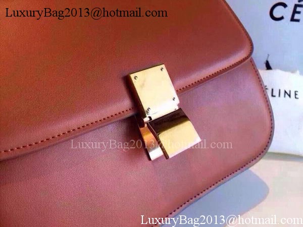 Celine Classic Box Flap Bag Calfskin Leather C2263 Wheat Celine Classic Box Flap Bag Calfskin Leather C2263 Wheat