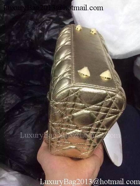 Dior mini Lady Dior Bag Sheepskin Leather CD5500 Gold Dior mini Lady Dior Bag Sheepskin Leather CD5500 Gold