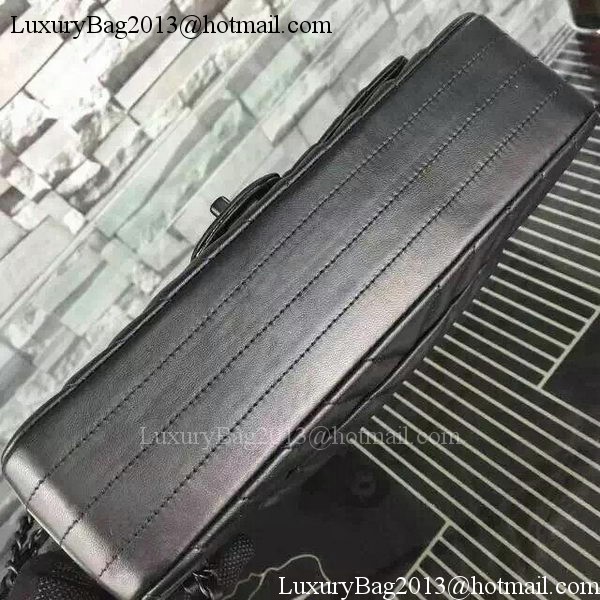 Chanel 2.55 Series Flap Bag Black Lambskin Chevron Leather A5023 Black Chanel 2.55 Series Flap Bag Black Lambskin Chevron Leather A5023 Black