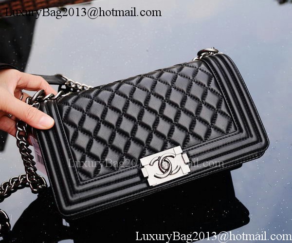Chanel Boy Flap Shoulder Bags Sheepskin Leather A67086 Black Chanel Boy Flap Shoulder Bags Sheepskin Leather A67086 Black