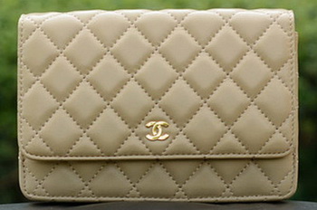 Chanel mini Flap Bags Apricot Sheepskin Leather A33814 Gold Chanel mini Flap Bags Apricot Sheepskin Leather A33814 Gold