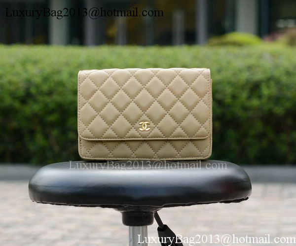 Chanel mini Flap Bags Apricot Sheepskin Leather A33814 Gold Chanel mini Flap Bags Apricot Sheepskin Leather A33814 Gold