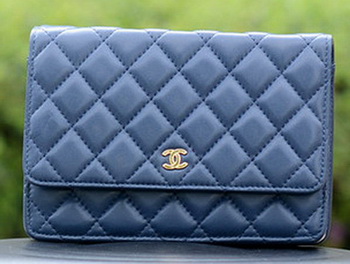 Chanel mini Flap Bags Blue Sheepskin Leather A33814 Gold Chanel mini Flap Bags Blue Sheepskin Leather A33814 Gold