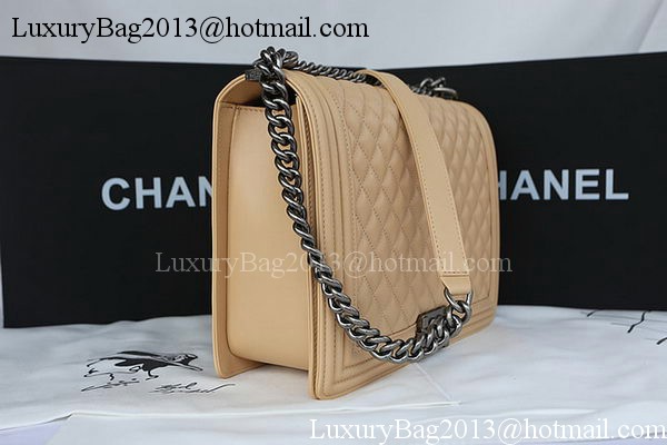 Boy Chanel Flap Shoulder Bag Original Sheepskin Leather A67087 Apricot Boy Chanel Flap Shoulder Bag Original Sheepskin Leather A67087 Apricot