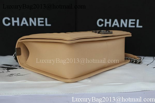Boy Chanel Flap Shoulder Bag Original Sheepskin Leather A67087 Apricot Boy Chanel Flap Shoulder Bag Original Sheepskin Leather A67087 Apricot