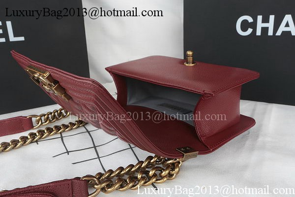 Boy Chanel mini Flap Bag Original Cannage Pattern A67085 Burgundy Boy Chanel mini Flap Bag Original Cannage Pattern A67085 Burgundy