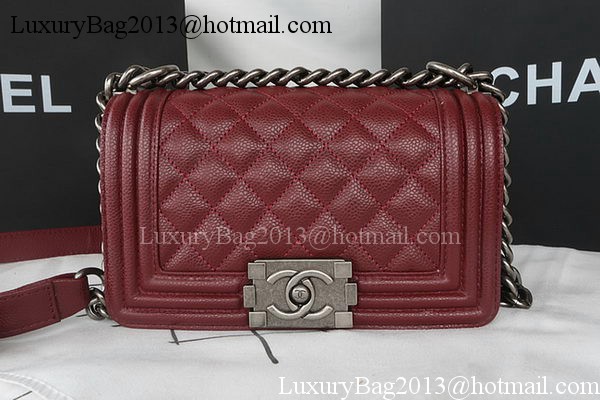 Boy Chanel mini Flap Bag Original Cannage Pattern A67085 Burgundy Boy Chanel mini Flap Bag Original Cannage Pattern A67085 Burgundy