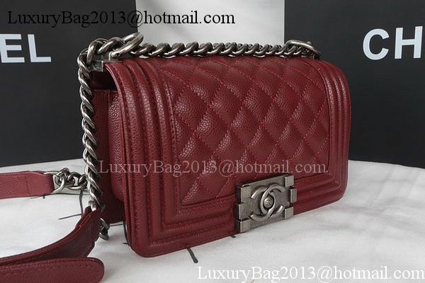 Boy Chanel mini Flap Bag Original Cannage Pattern A67085 Burgundy Boy Chanel mini Flap Bag Original Cannage Pattern A67085 Burgundy