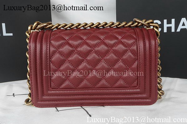 Boy Chanel mini Flap Bag Original Cannage Pattern A67085 Burgundy Boy Chanel mini Flap Bag Original Cannage Pattern A67085 Burgundy
