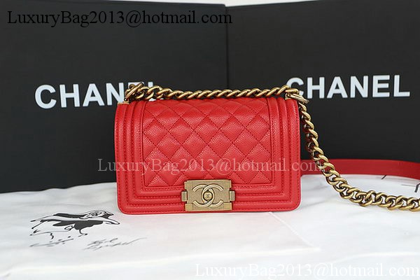 Boy Chanel mini Flap Bag Original Cannage Pattern A67085 Red Boy Chanel mini Flap Bag Original Cannage Pattern A67085 Red