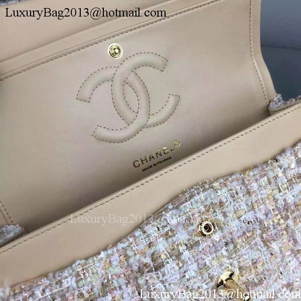 Chanel 2.55 Series Flap Bag Original Fabric A1025 Apricot Chanel 2.55 Series Flap Bag Original Fabric A1025 Apricot