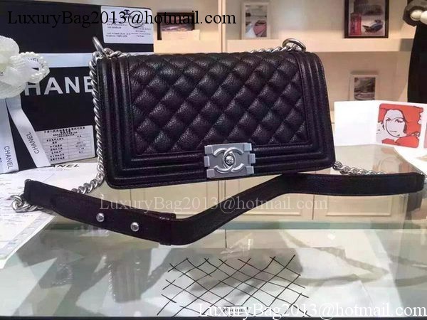 Chanel Boy Flap Shoulder Bags Deer Skin Leather A67086 Black Chanel Boy Flap Shoulder Bags Deer Skin Leather A67086 Black