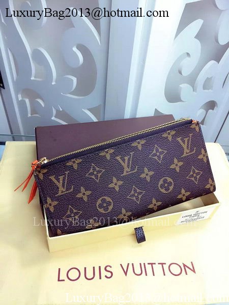 Louis Vuitton Monogram Canvas ADELE WALLET M61287 Orange Louis Vuitton Monogram Canvas ADELE WALLET M61287 Orange