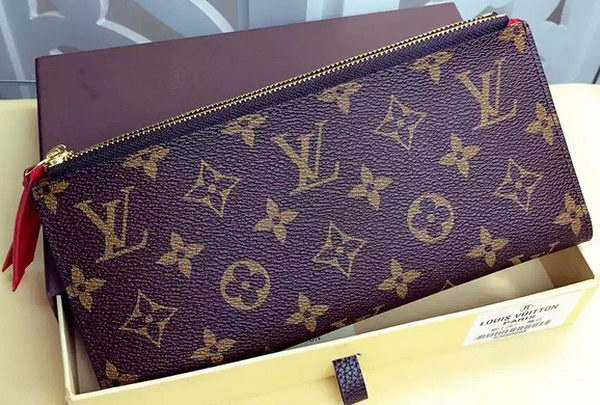 Louis Vuitton Monogram Canvas ADELE WALLET M61287 Red