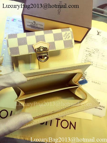 Louis Vuitton Damier Azur Canvas JOEY WALLET N60030 Louis Vuitton Damier Azur Canvas JOEY WALLET N60030