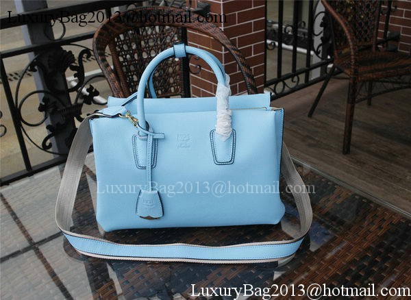 MCM Milla Tote Bag Calfskin Leather MCM1180 Light Blue MCM Milla Tote Bag Calfskin Leather MCM1180 Light Blue