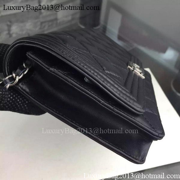 Boy Chanel mini Flap Bag Original Sheepskin A33814 Black Boy Chanel mini Flap Bag Original Sheepskin A33814 Black