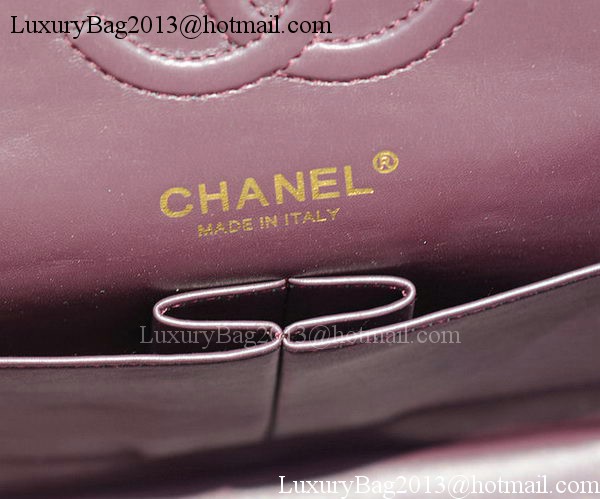 Chanel 2.55 Series Flap Bag Burgundy Sheepskin Leather A37586 Gold Chanel 2.55 Series Flap Bag Burgundy Sheepskin Leather A37586 Gold