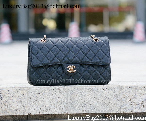 Chanel Classic Flap Bag Black Cannage Pattern A1113 Gold Chanel Classic Flap Bag Black Cannage Pattern A1113 Gold