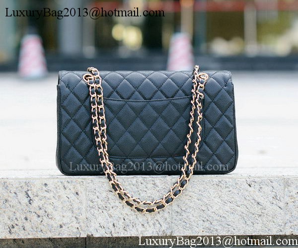 Chanel Classic Flap Bag Black Cannage Pattern A1113 Gold Chanel Classic Flap Bag Black Cannage Pattern A1113 Gold