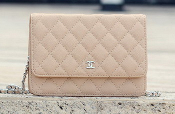 Chanel mini Flap Bag Apricot Cannage Pattern A33814 Silver Chanel mini Flap Bag Apricot Cannage Pattern A33814 Silver