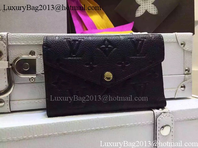 Louis Vuitton Monogram Empreinte SARAH WALLET M61184 Black Louis Vuitton Monogram Empreinte SARAH WALLET M61184 Black