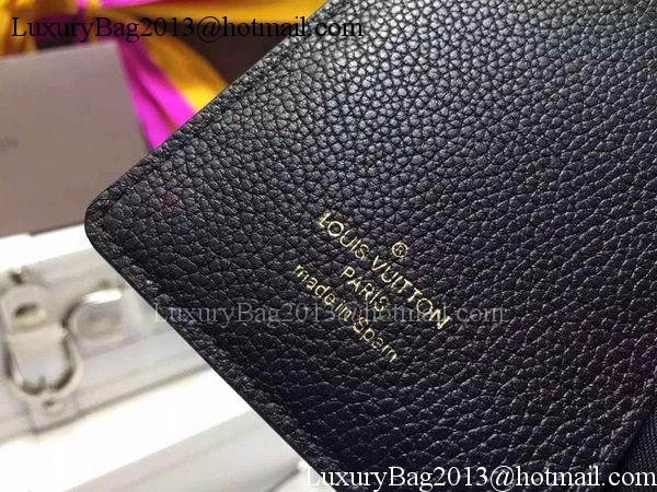 Louis Vuitton Monogram Empreinte SARAH WALLET M61184 Black Louis Vuitton Monogram Empreinte SARAH WALLET M61184 Black