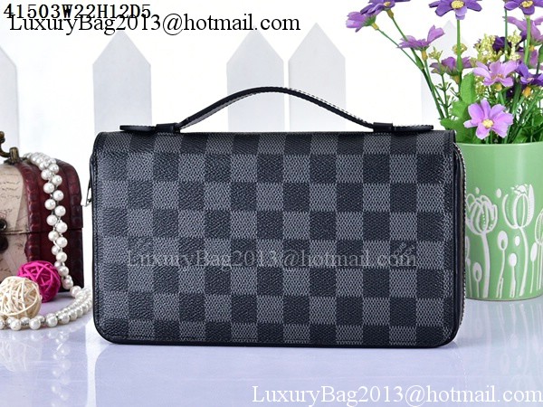 Louis Vuitton Damier Gaphite Canvas ZIPPY XL WALLET N41503 Louis Vuitton Damier Gaphite Canvas ZIPPY XL WALLET N41503