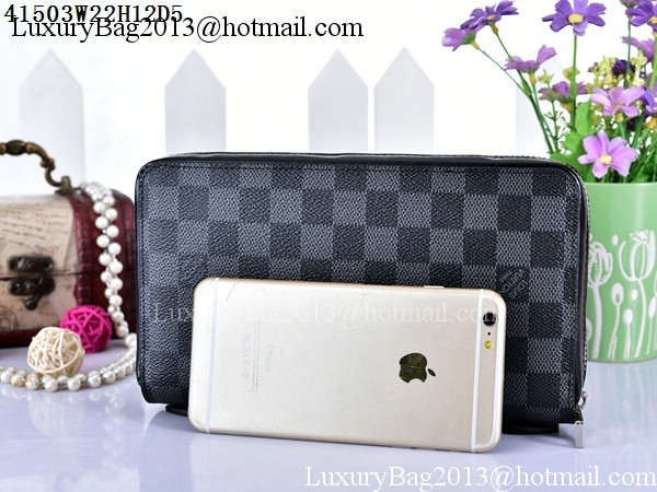 Louis Vuitton Damier Gaphite Canvas ZIPPY XL WALLET N41503 Louis Vuitton Damier Gaphite Canvas ZIPPY XL WALLET N41503