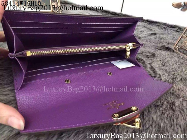 Louis Vuitton Monogram Canvas PALLAS WALLET M58414 Purple Louis Vuitton Monogram Canvas PALLAS WALLET M58414 Purple