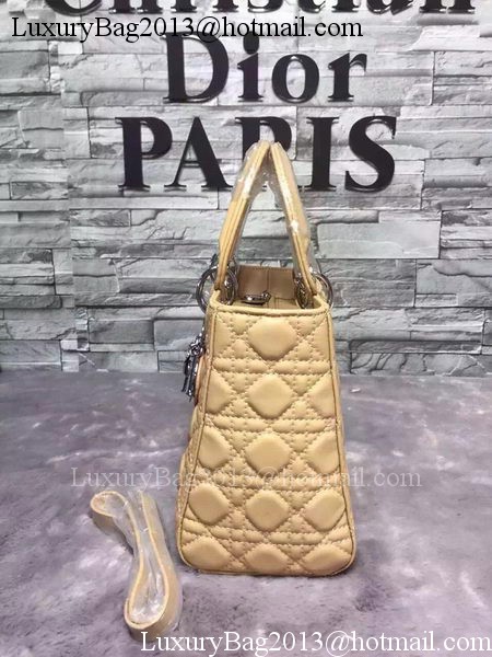 Dior Small Lady Dior Bag Sheepskin Leather CD6322 Apricot Dior Small Lady Dior Bag Sheepskin Leather CD6322 Apricot