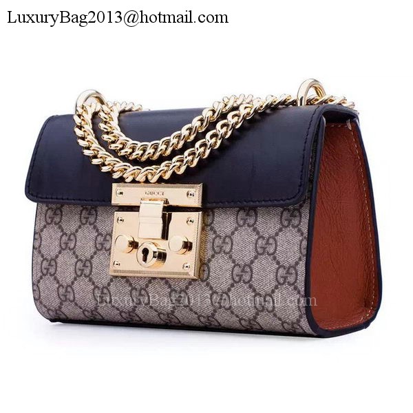 Gucci Padlock GG Supreme Shoulder Bags 409487 Black Gucci Padlock GG Supreme Shoulder Bags 409487 Black