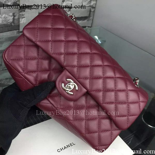 Chanel 2.55 Series Flap Bag Lambskin Leather A5024 Burgundy Chanel 2.55 Series Flap Bag Lambskin Leather A5024 Burgundy