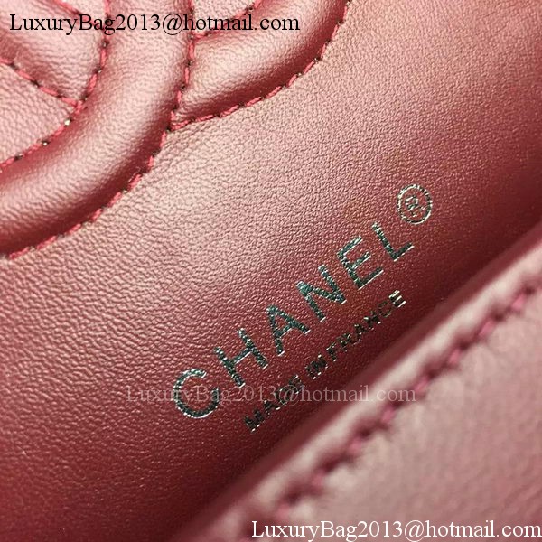 Chanel 2.55 Series Flap Bag Lambskin Leather A5024 Burgundy Chanel 2.55 Series Flap Bag Lambskin Leather A5024 Burgundy