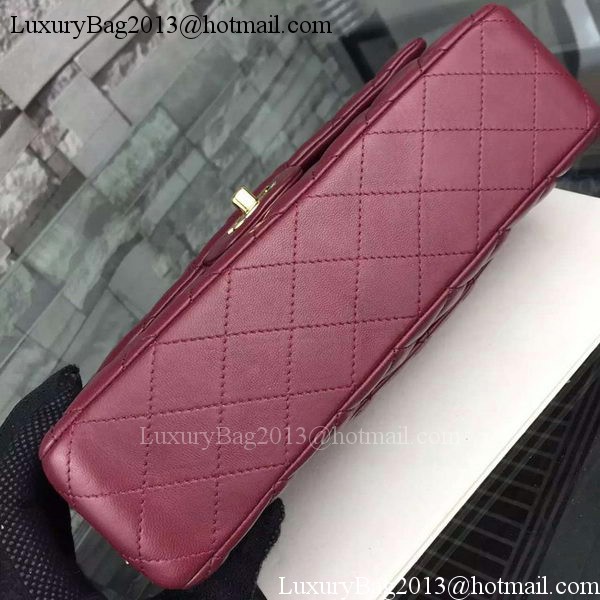 Chanel 2.55 Series Flap Bag Lambskin Leather A5024 Burgundy Chanel 2.55 Series Flap Bag Lambskin Leather A5024 Burgundy