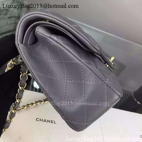 Chanel 2.55 Series Flap Bag Lambskin Leather A5024 Grey Chanel 2.55 Series Flap Bag Lambskin Leather A5024 Grey