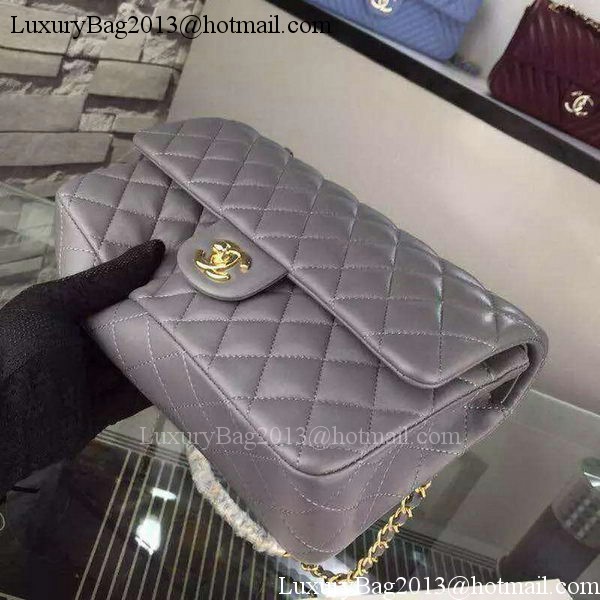 Chanel 2.55 Series Flap Bag Lambskin Leather A5024 Grey Chanel 2.55 Series Flap Bag Lambskin Leather A5024 Grey