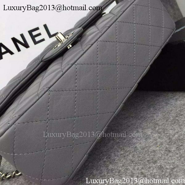 Chanel 2.55 Series Flap Bag Lambskin Leather A5024 Grey Chanel 2.55 Series Flap Bag Lambskin Leather A5024 Grey