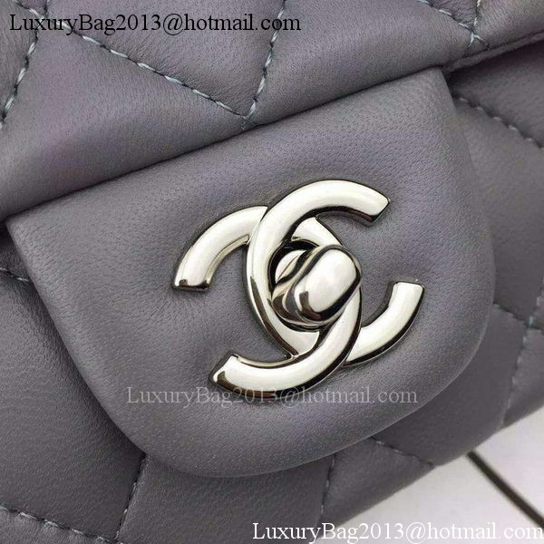 Chanel 2.55 Series Flap Bag Lambskin Leather A5024 Grey Chanel 2.55 Series Flap Bag Lambskin Leather A5024 Grey