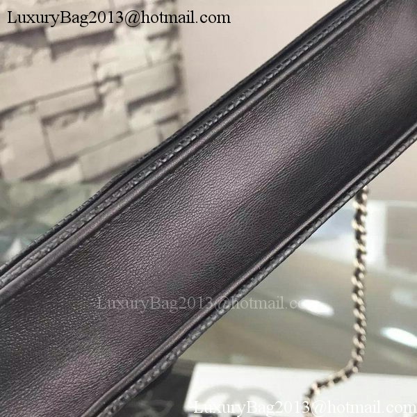 Chanel Flap Shoulder Bag Cannage Pattern A5373 Black Chanel Flap Shoulder Bag Cannage Pattern A5373 Black