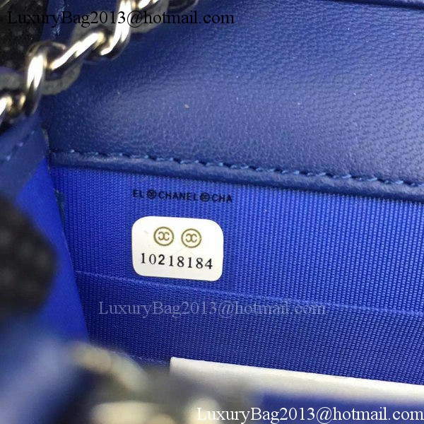 Chanel Flap Shoulder Bag Cannage Pattern A5373 Blue Chanel Flap Shoulder Bag Cannage Pattern A5373 Blue