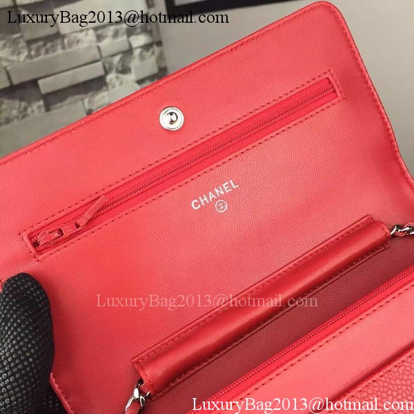 Chanel Flap Shoulder Bag Cannage Pattern A5373 Red Chanel Flap Shoulder Bag Cannage Pattern A5373 Red