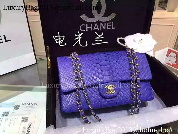 Chanel 2.55 Series Flap Bags Royal Original Python Leather A1112SA Gold Chanel 2.55 Series Flap Bags Royal Original Python Leather A1112SA Gold