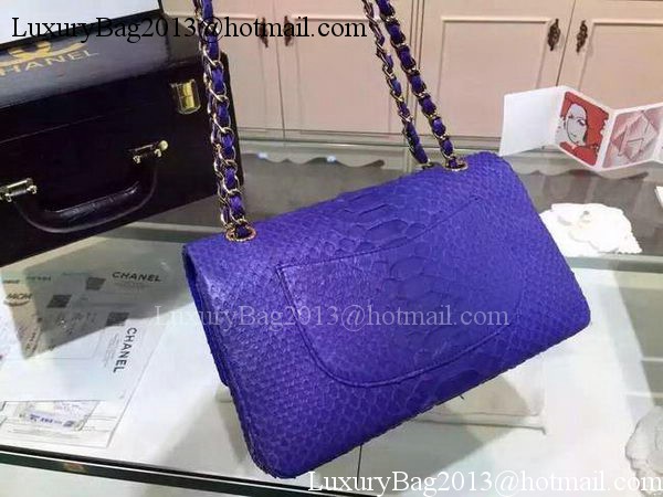 Chanel 2.55 Series Flap Bags Royal Original Python Leather A1112SA Gold Chanel 2.55 Series Flap Bags Royal Original Python Leather A1112SA Gold