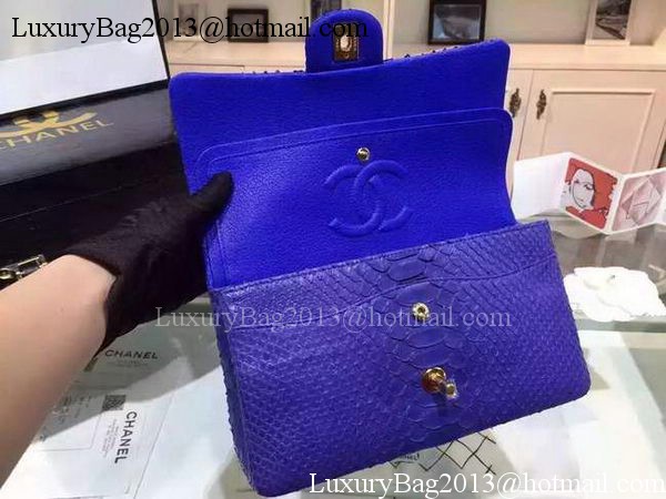 Chanel 2.55 Series Flap Bags Royal Original Python Leather A1112SA Gold Chanel 2.55 Series Flap Bags Royal Original Python Leather A1112SA Gold