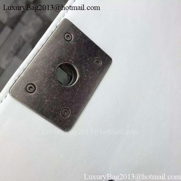 Boy Chanel mini Flap Bag Original Chevron Sheepskin Leather A5707 White Boy Chanel mini Flap Bag Original Chevron Sheepskin Leather A5707 White