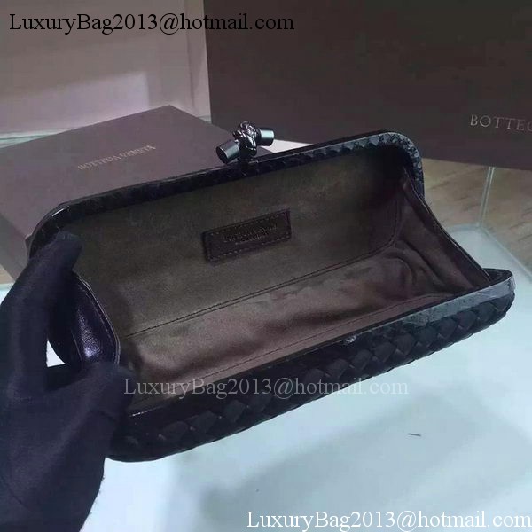Bottega Veneta STRETCH Knot Sheepskin Leather Clutch BV8651 Black Bottega Veneta STRETCH Knot Sheepskin Leather Clutch BV8651 Black