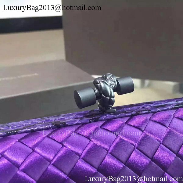 Bottega Veneta STRETCH Knot Sheepskin Leather Clutch BV8651 Violet Bottega Veneta STRETCH Knot Sheepskin Leather Clutch BV8651 Violet
