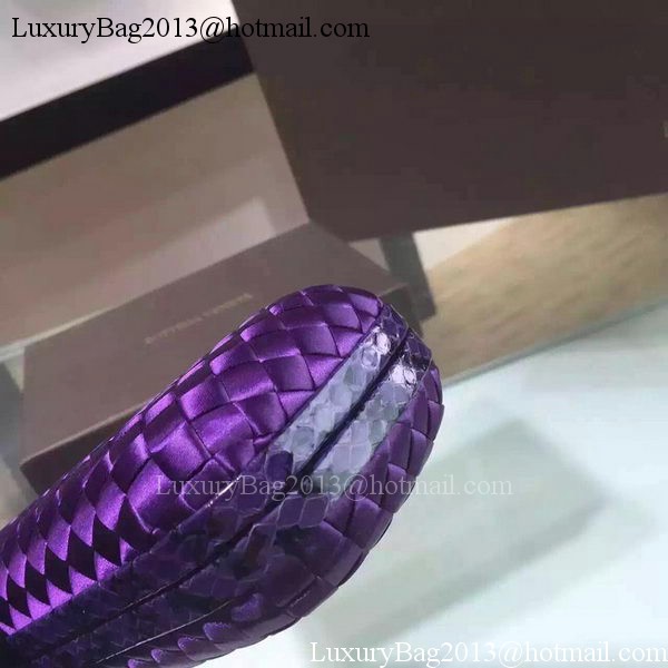 Bottega Veneta STRETCH Knot Sheepskin Leather Clutch BV8651 Violet Bottega Veneta STRETCH Knot Sheepskin Leather Clutch BV8651 Violet